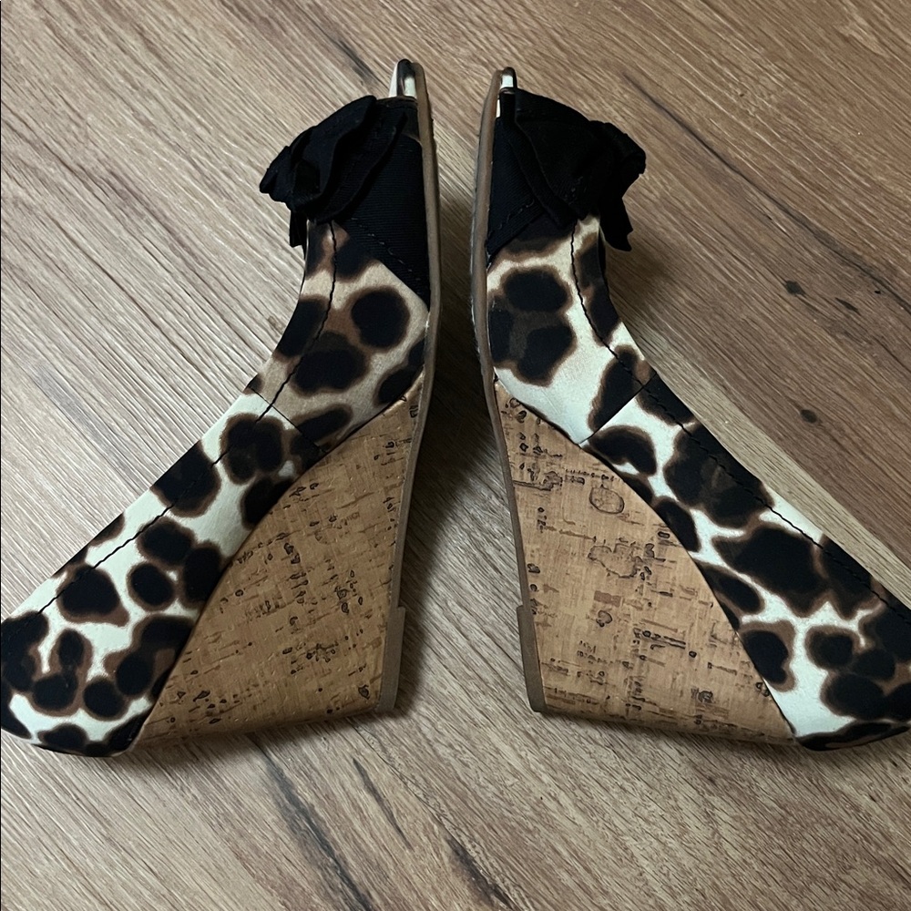 Rampage peep toe cork wedge, EUC, size 7.5 - Picture 3 of 4